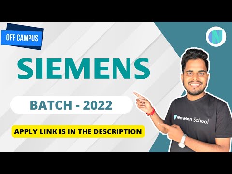 Off Campus - Siemens Hiring Freshers | Batch - 2022 | Job Opportunity | Apply now🔥