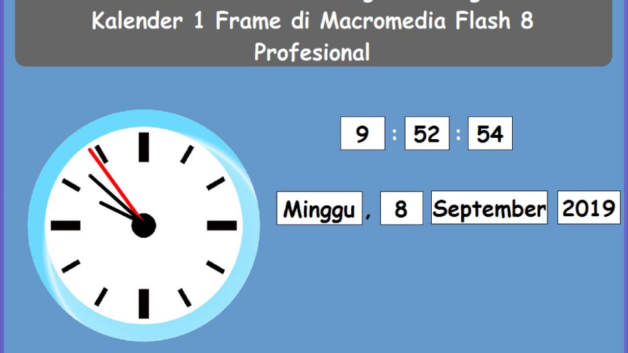 Tutorial Membuat Jam Analog, Jam Digital, dan Kalender 1 Frame - YouTube