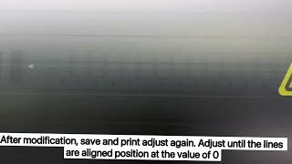 5.Print the calibration chart line of "Head space - Vertical distance"