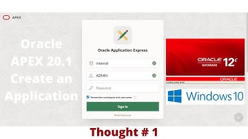 Oracle APEX 20.1 | Create an Application 8K