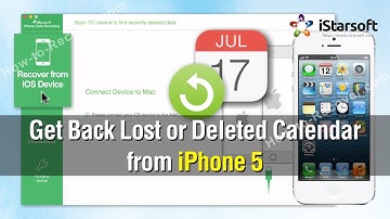 How to Get Back Lost or Deleted Calendar from iPhone 5