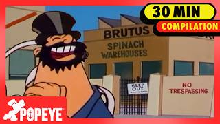 Brutus Tries to Steal Olive and All the World’s Spinach | Popeye and Friends