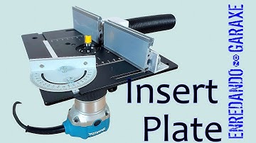 Router Table Insert Plate with Side Fence