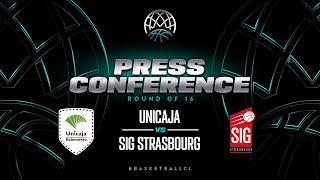 Unicaja v SIG Strasbourg - Press Conference | BCL 2023