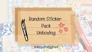 Random Sticker Pack Unboxinggg✨🫶🏻 | แกะซองสุ่มสติกเกอร์กันอีกแว้ววว | nnlazy.studygram