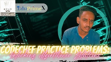 #1 | Water Consumption Problem: CodeChef Practice Solutions | EduPrimeX | Mr.RatanBajaj