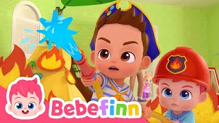 EP34 | 🚒 Fire Truck🔥| Bebefinn Songs for Kids | Nursery Rhymes \& Kids Songs