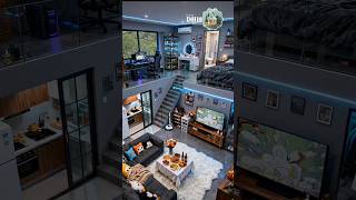 Modern Dream Home Tour: Multi-Level Apartment with Workspace &amp; Cozy Living#shorts#trending#viral#yt