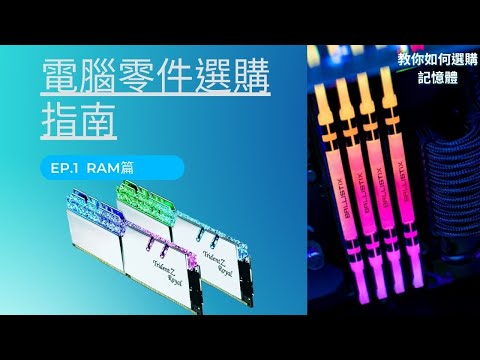 【笨蛋】教你如何選購記憶體!保證你看完知道RAM到底該如何選擇!【電腦零件選購指南】Ep.1