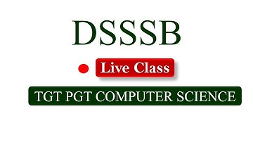 DSSSB TGT Computer Science  MCQ || Lecture 6 || DSSSB PGT || KVS || NTA UGC NET Computer Science