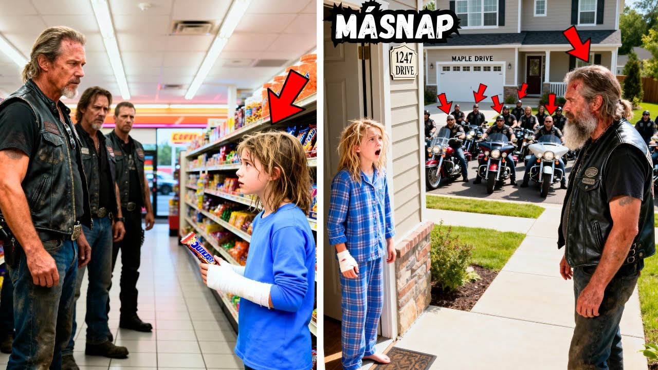 A Bandavezér Meglátta a Kislány BEGIPSZELT Karját... Másnap 500 Motoros Jelent Meg a Házuknál