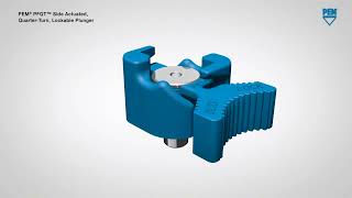 PEM® PFQTL™ Side Actuated, Quarter-Turn, Lockable Plunger