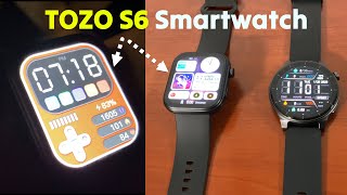 TOZO S6 Tested ⭐ Cheap 1.85&quot; AMOLED Smartwatch with Animated Watchfaces