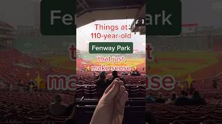 Things at Fenway Park that just make sense, the video that got me my start on TikTok 1 year ago…