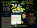 To-Do List Excel: Kết Hợp IF & Conditional Formatting