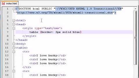 XHTML and CSS Tutorial - 26 - Styling Tables