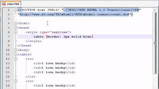 XHTML and CSS Tutorial - 26 - Styling Tables Profile