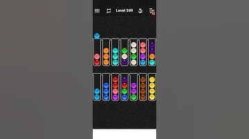 Level 249 of Ball Sort Color water Puzzle