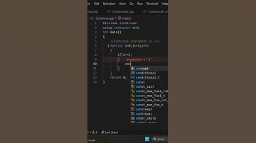 Continue Statement in C++