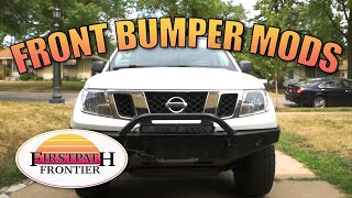 My front bumper mods and accessories on my Nissan Frontier.