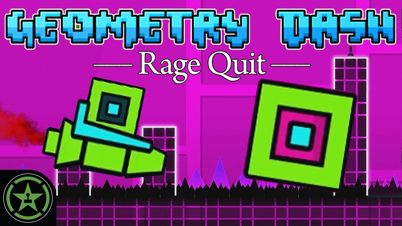 without doubts the most epic rage quit in all geometry dash story