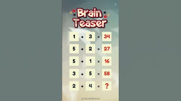 Brain Teaser - Only For Genius? 🤔 #iqtest #brainteaser (45)