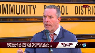 No school Wednesday for DMPS amid "cybersecurity issue" recovery