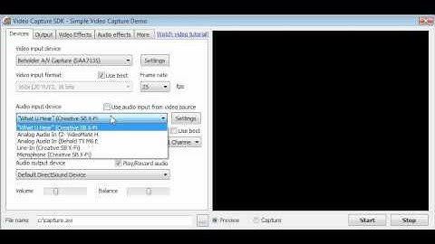 Video Capture SDK - Simple Preview Tutorial