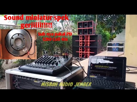 Sound miniatur Spek Subnya geriiiiii !!!!!!!!!!!pakai PD 1280 coil 4in