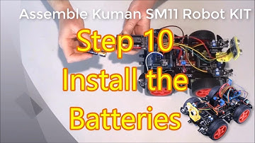 Assemble Kuman Smart Car Arduino Robot KIT SM11 Step 10: Charge and Install The Batteries