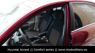 seat covers for Hyundai Accent by MW Brothers Leather interior Comfort install red Seat Covers For A Hyundai Accent