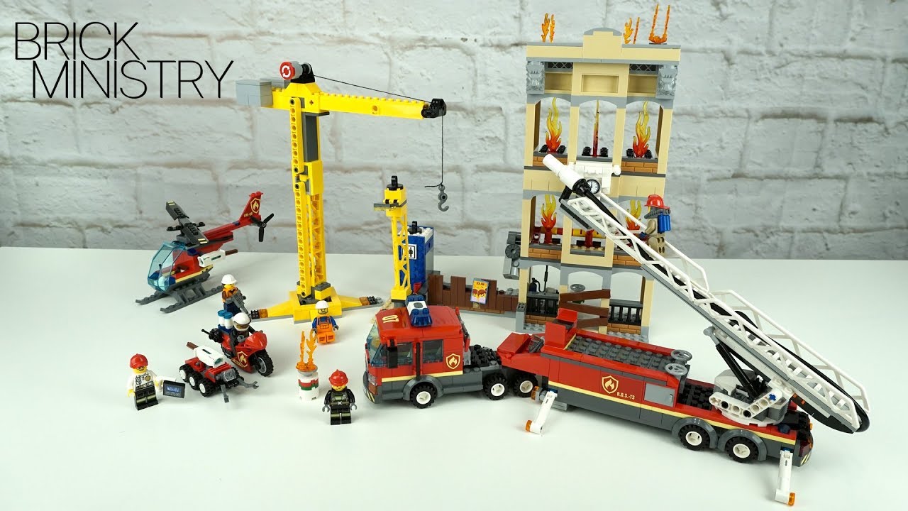 Manhattan Stationær Moderat LEGO CITY 2019 ○ Downtown Fire Brigade ○ Speed Build [60216] - YouTube