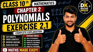 Class 10th chap 2 Polynomials ex 2.1 solution ll NCERT ll Dkmaths 
