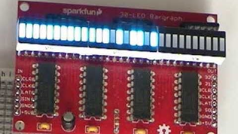 Sparkfun LED bargraph display demo - 02 - display patterns