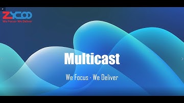 Zycoo IP Audio solution Multicast functions