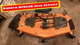 Servicing the Kubota RCK60B Mower Deck