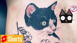 Tattoo Cat & flower #shorts #funny #tattoo #videoshorts #cat #flower Tattoo Cat & flower #shorts #funny #tattoo #videoshorts #cat #flower