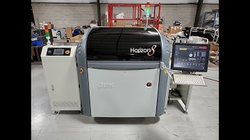 ASM DEK Horizon 8AA Screen Printer with Vanstron Bare Board Destacker and Vanstron Conveyor