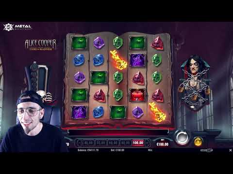 Alice Cooper and the Tome of Madness 🎩 Slot Game Demo Gameplay