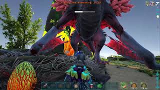 ARK: Survival Evolved Alpha Crystal Wyvern Queen vs. 1 Deinonychus