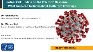 CDC COVID-19 Partner Update: What You Need to Know about Cloth Face Coverings