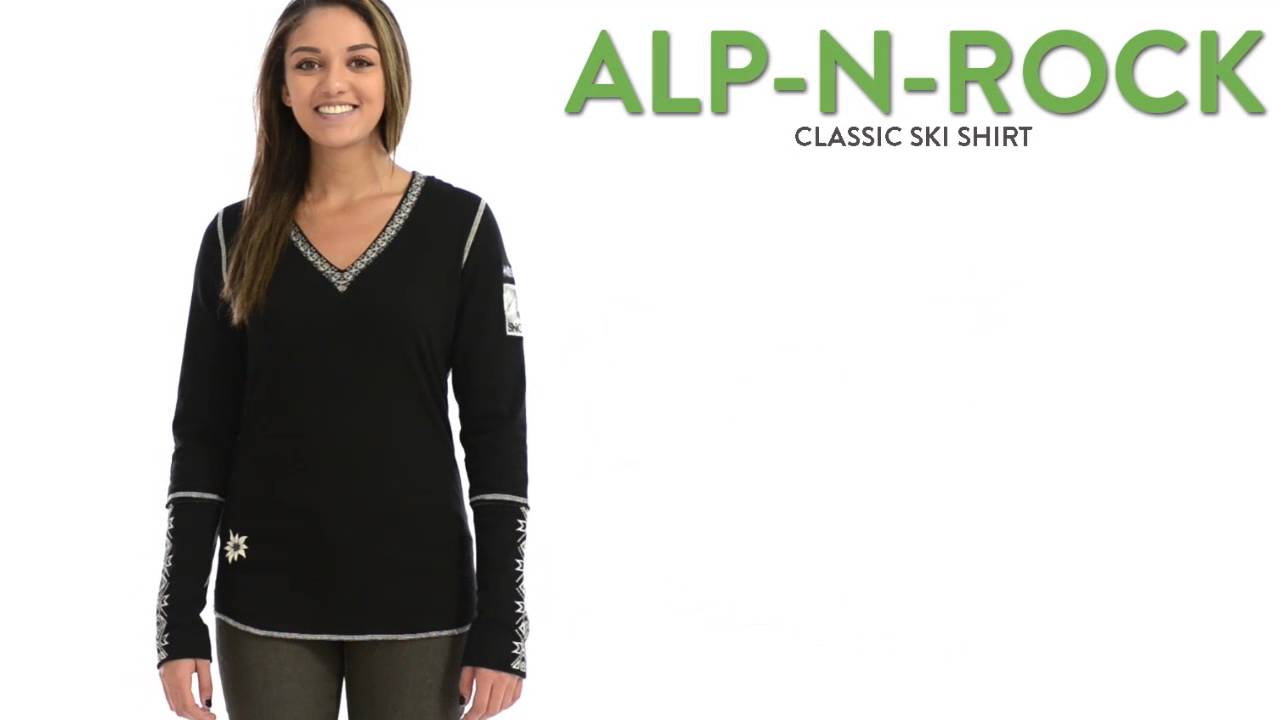 Alp-n-Rock Classic Ski Shirt - V-Neck, Long Sleeve (For Women)