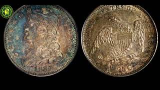 1834 25C AU58 PCGS CAC