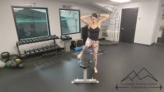 Lateral Bench Step Over