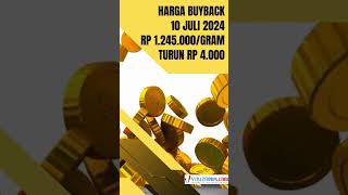 Harga Emas Antam 10 Juli 2024 Turun Rp9.000