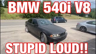 2003 BMW 540i DUAL EXHAUST w/ STRAIGHT PIPES!