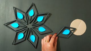 Wall Hanging Craft Ideas With Paper Flowers Easy / Paper Crafts Easy Flower Wall Hanging #24