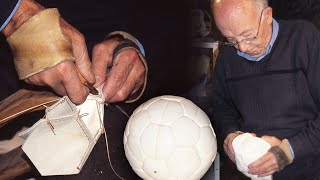 The basketball player. Handmade manufacture of soccer balls | Lost Trades | Documentary film