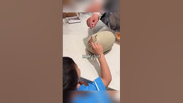 TRỨNG KHỦNG LONG NỞ NHỜ CẬU BÉ #shorts