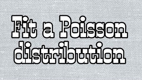 Fit a Poisson distribution (B.Com,BBA,MBA,MBE)